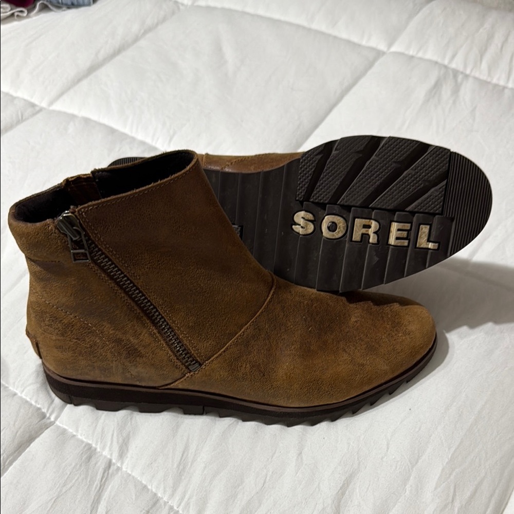 Sorel Brown Ankle Boots